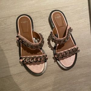 Givenchy 2 Chain Flat Sandals